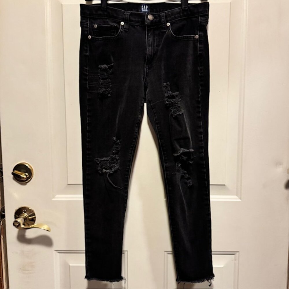 Gap Black True Skinny Jeans sz 28